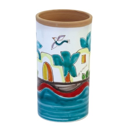 Wine kitchen utensil holder Dammusi Ceramiche De Simone Wine kitchen utensil holder Dammusi Ceramiche De Simone